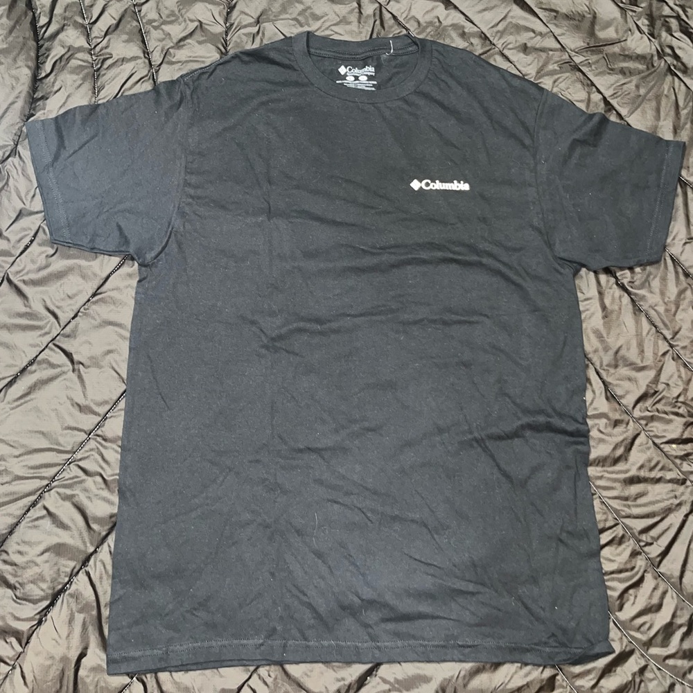 NWOT Columbia Men Large T-shirt in Charcoal Heather - Picture 2 of 2